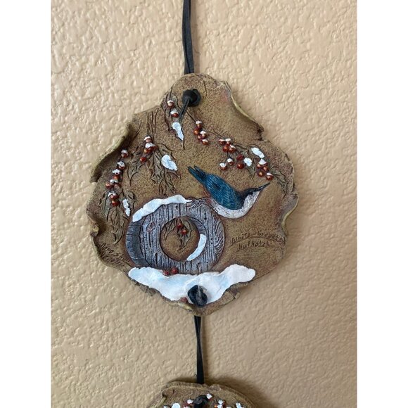 Big Sky Carvers Nature Fragments NOEL Wall Hanging by Jane Beasley Birds Rustic - Picture 6 of 14
